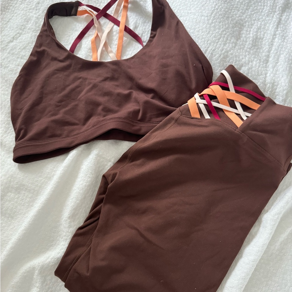 Fabletics Matching Set Bra and Leggings Size L Bra $35 Leggings $40 Bundle $67